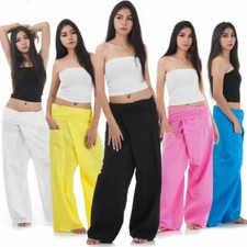 My Thai Pants: Fisherman Pants Wrap Yoga Pilates Boho Trousers Pirate Shorts