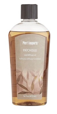 Pier 1 Imports Patchouli Discontinued Refill Reed Diffuser Oil 16 oz Bottle RARE