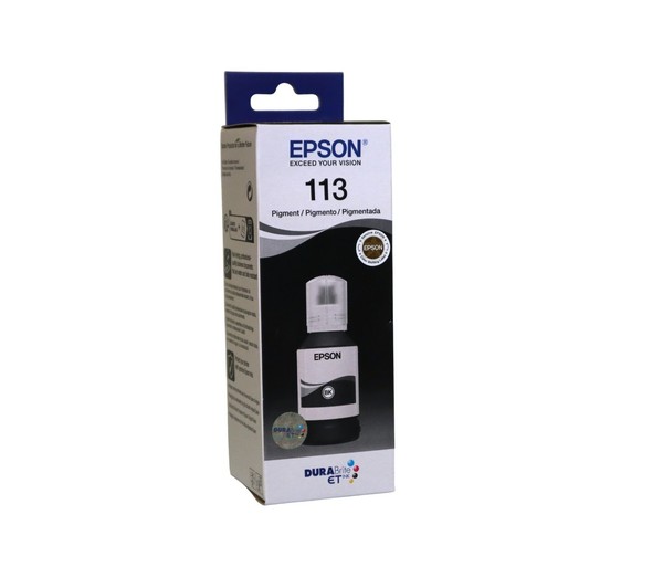 Epson Ecotank 113 Schwarz Pigment Tintenflasche 127 Ml, C13T06B140-image