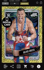 DIGITAL WWE SLAM 50cc JULIUS CREED GOLD INTERSTELLAR COSMIC CHROME 25 LEGENDARY
