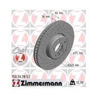 Zimmermann 150.3478.52 Bremsscheibe Vorderachse Links FüR Bmw