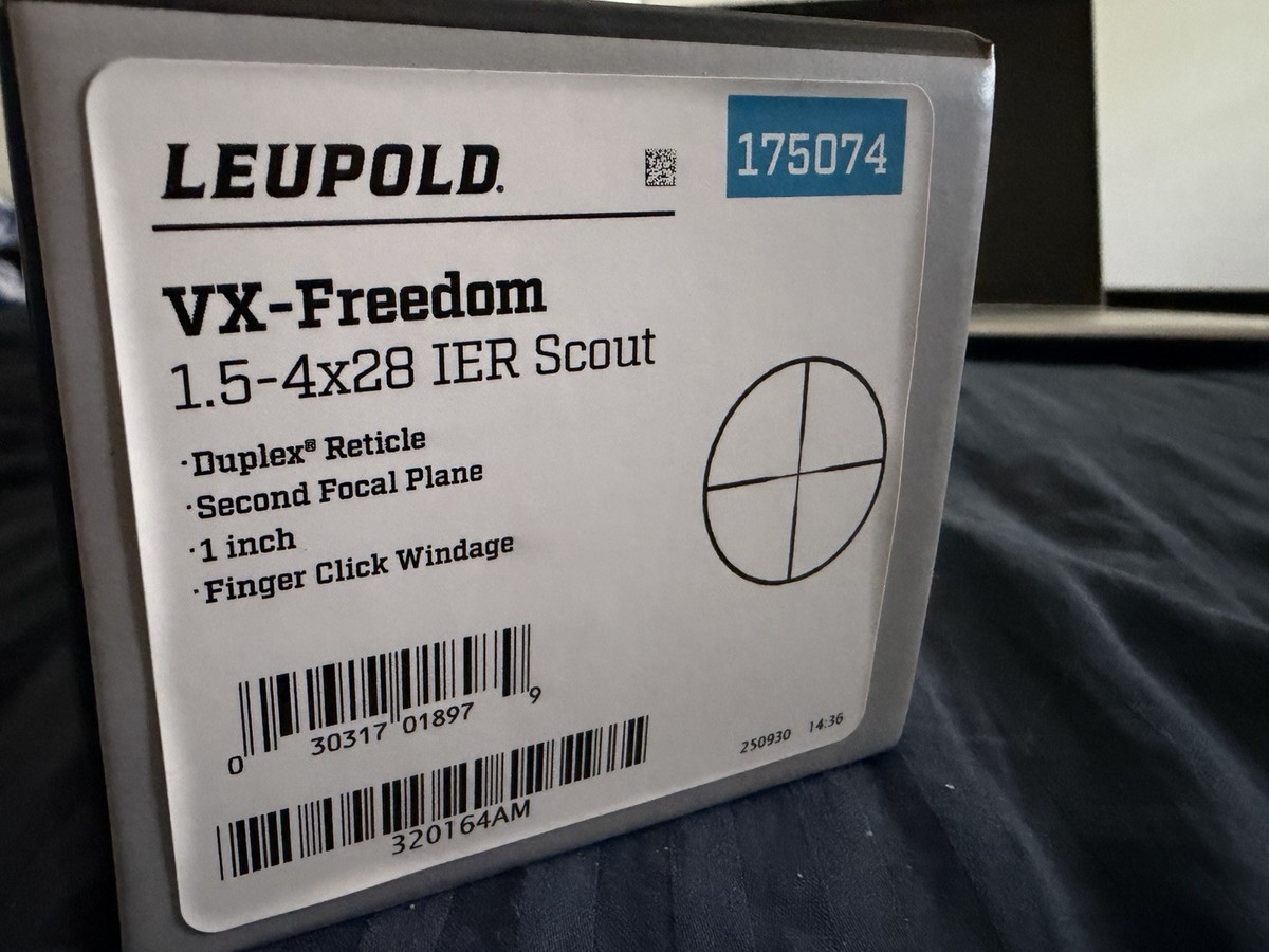 Leupold VX-Freedom IER Scout 1.5-4x28mm Rifle Scope Duplex Reticle