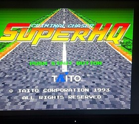 Super H.Q. Criminal Chaser SFC Retro Freak Tested, No Box, Taito