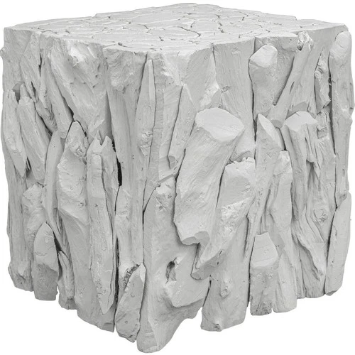 Uttermost 25241 Teak Root 19 inch Whitewashed Teak Wood Bunching Cube - Picture 3 of 5