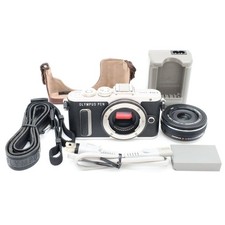 OLYMPUS PEN E PL8 EZ Double Zoom Kit Black From Japan