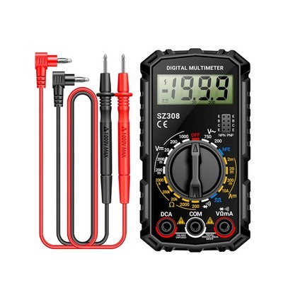 Digital LCD Multimeter Volt Ohm Meter for AC DC Voltage and Current Measurement