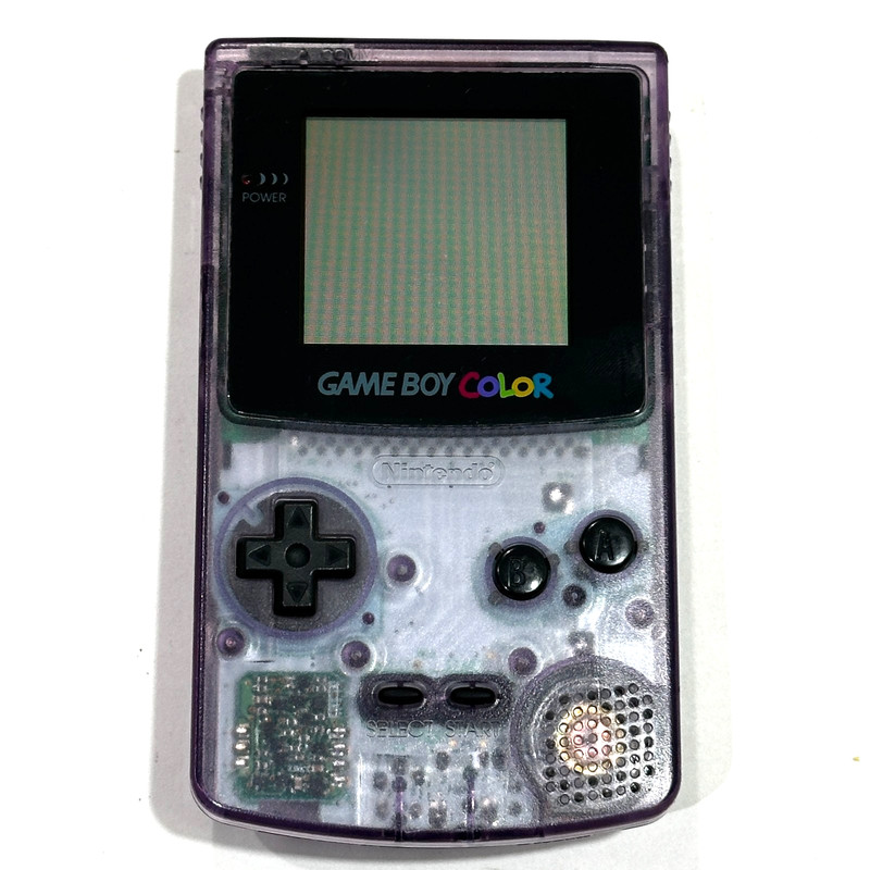 Nintendo Game Boy Color Atomic Purple CGB-001 Handheld Console Bundle Tested
