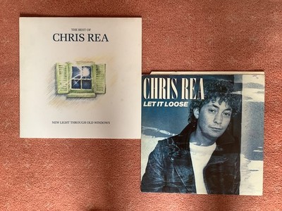 CHRIS REA - NEW LIGHT THROUGH OLD WINDOWS 1988 LP & LET IT LOOSE 1983 12 SINGLE.