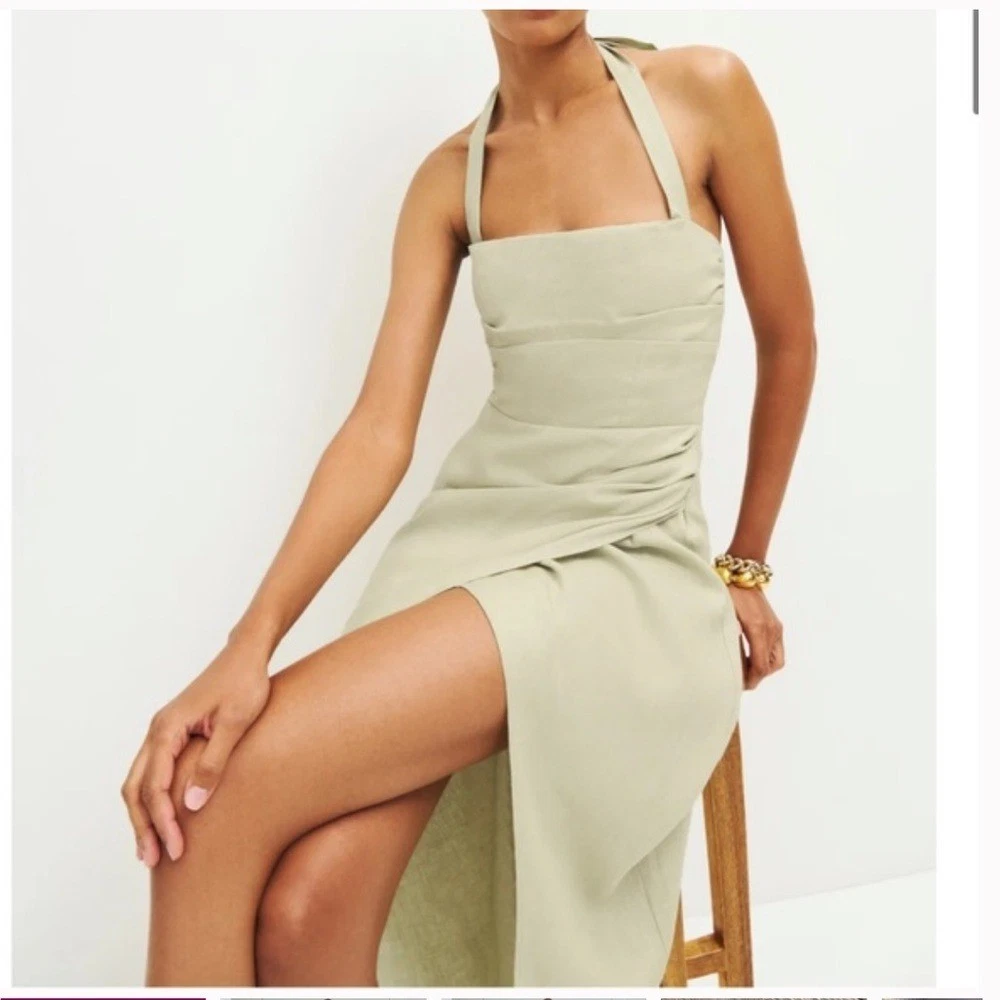 Linen Halter Dresses for Women for sale