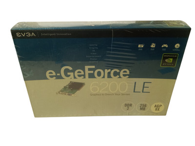 EVGA e-GeForce 6200LE 256MB DDR2 TV-Out DVI-I VGA AGP 1.0x16 Video Card New/SiOP