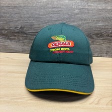 Vintage Dekalb Hat Cap Strap Back Green Agriculture Seed Farm Corn K Products