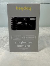 Heyday Single-Use 35mm Film Camera Black Built-In Flash 27 Exposures New