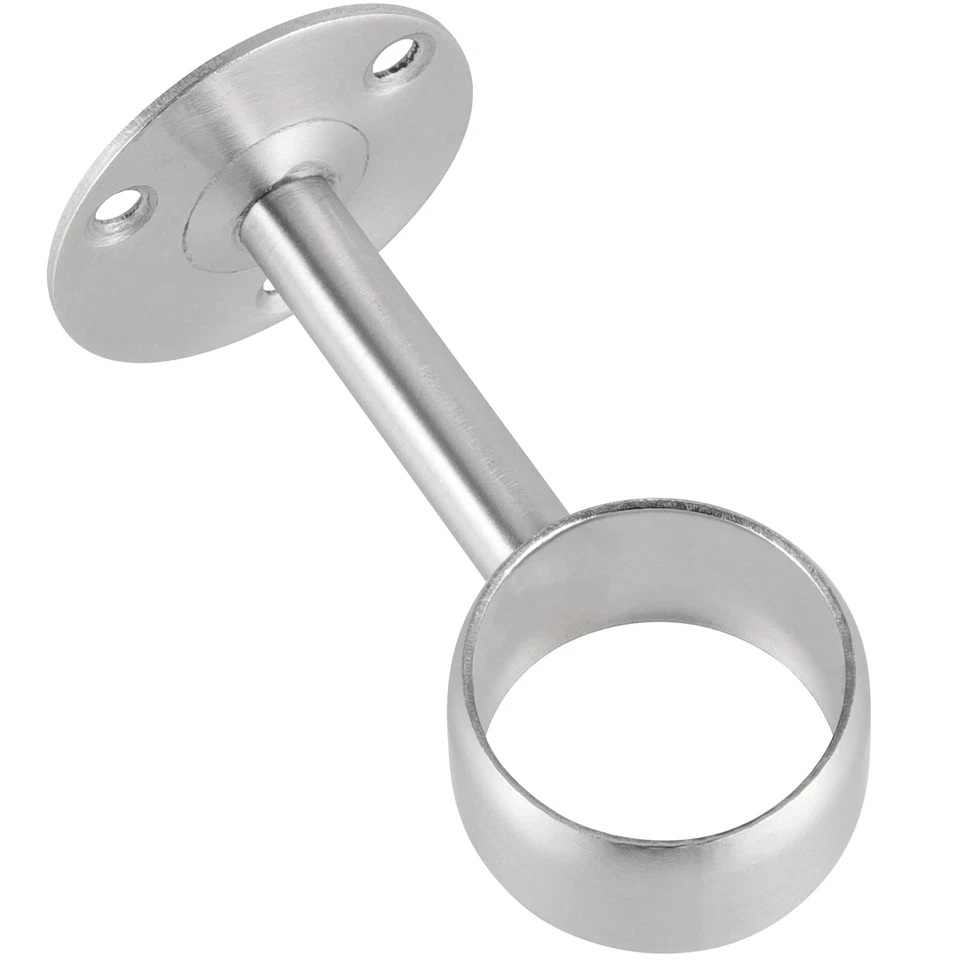 Paquete de 15 soportes de varilla de armario de cortina de ducha de 1-1/4 pulgadas de acero inoxidable techo-M... Foto 4 de 4