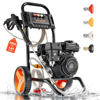 #ad #ad VEVOR Gas Pressure Washer 2900 PSI 1.85 GPM Aluminum Pump 4 Nozzles for Cars $279.99
