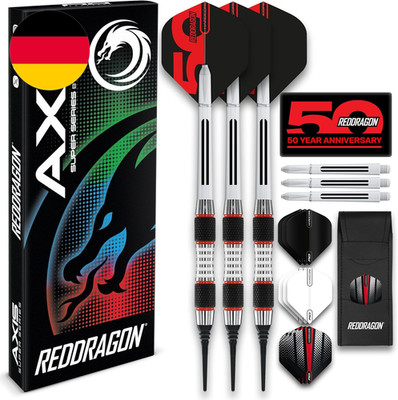 RED DRAGON Darts - Axis Softip 18G Barrel Weight 20G Full Weight - Tungsten Dart