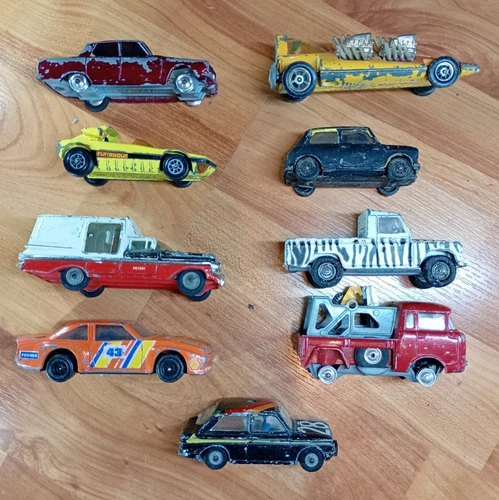 Original Vintage Corgi Toys Lot of 9 Models (All 1:43) Job Lot Corgi Playworn