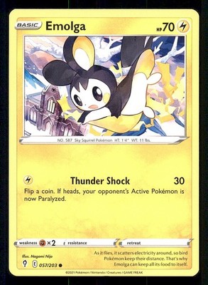EMOLGA 057/203 COMMON EVOLVING SKIES POKEMON NEAR MINT
