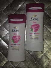 Dove TEENS Aluminum Free Deodorant ~ STRAWBERRY SPARKLE 2.6 OZ Lot Of 2