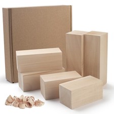 Basswood Carving Blocks, Whittling Wood Kit with 3 Sizes, Soft Bass Wood for ...