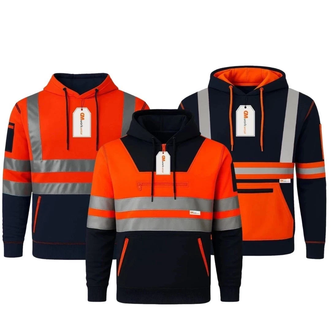 Hi Vis Hoodie Class 3 Fleece 280gsm Thermal Reflective Quarter Zip Safety PPE UK
Opens in a new wind