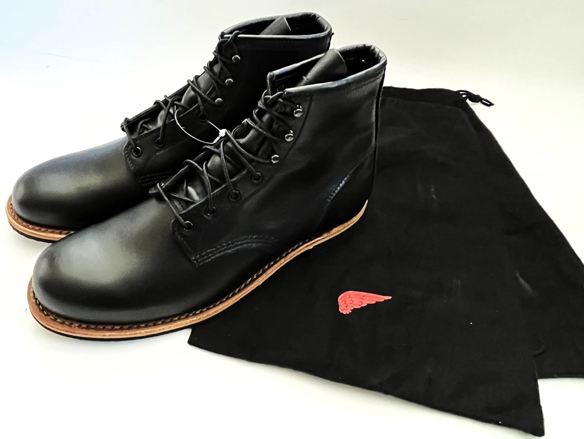 Red Wing Shoes⚡️Men\'s Black Leather Brogue Boots⚡️Vintage Red Wing Shoes Black Boots for Men for Sale | Shop New  main image 2