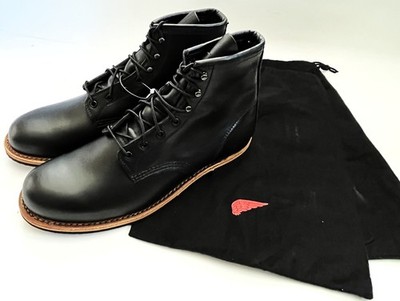 RED WING Beckman Black Leather Lace Up 6'' Boots + Dust Bags 9423 Mens 10.5 *NEW*