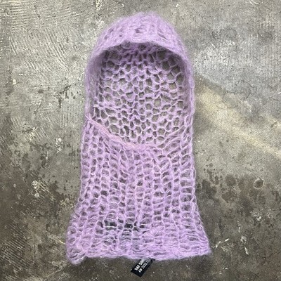 Raf Simons Mohair Balaclava Pink Fuchsia AW21