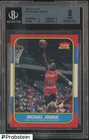 1986-87 Fleer Basketball #57 Michael Jordan RC Rookie HOF BGS 8 w/ 9