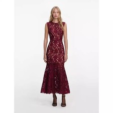 Self-Portrait Women's Sex appeal See through Lace Long dress Evening dress