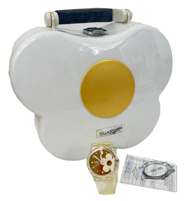 Swatch Armbanduhr Worldwide Packaging 5 Petal Joy GE406 2004