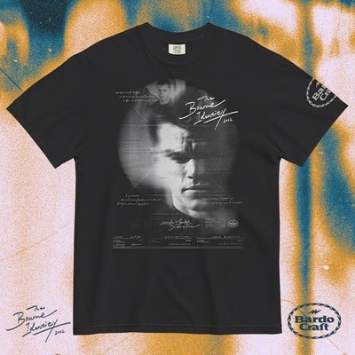 The Bourne Identity Movie T-Shirt | Matt Damon Jason Bourne Graphic Tee Apparel