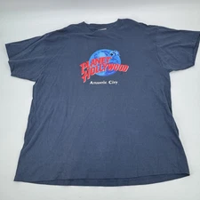 VTG Planet Hollywood Atlantic City Blue Men’s XL Single Stitch Shirt USA Made