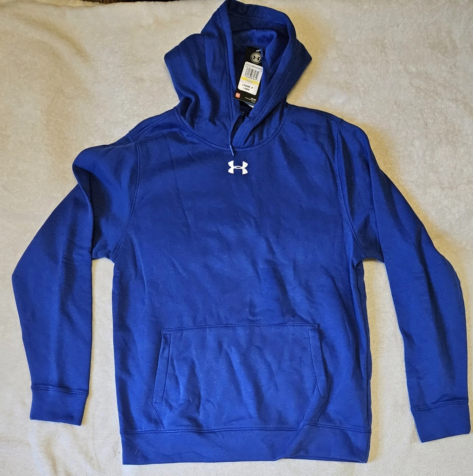Mens Under Armour *Medium* Hustle ColdGear Fleece Hoodie Blue