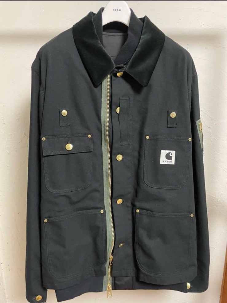Carhartt WIP x sacai Canvas x MA-1 Jacket Michigan Black M