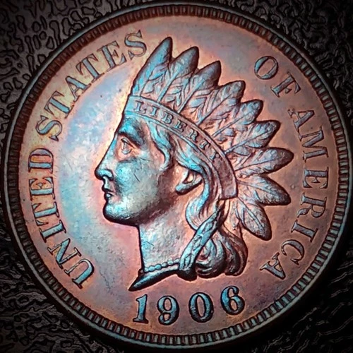 1906 Indian Head Cent - Uncirculated, Toned - 1C