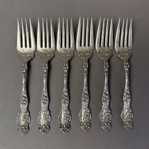 Wallace Irian Sterling Silver Salad Fork 6 1/4" Heirloom Silverware 1658406