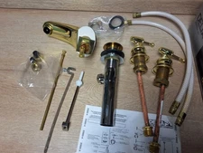 Delta Award Collection  Bathroom Faucet  3543 Polished Brass NOS 1990's. 