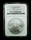2006-W SilverDollar Set .999 Silver Eagle 20th Ann. NGC MS 69 Burnished #7447