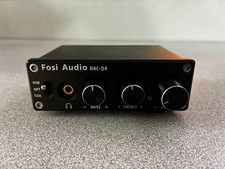 Fosi Audio Q4 Mini Stereo 24-Bit 192 KHz USB Headphone Amplifier - Black
