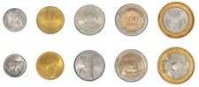 Colombia 50-1000 Pesos 5 Pieces Set, 2013-2015, KM #295-299, Mint X 100 PCS