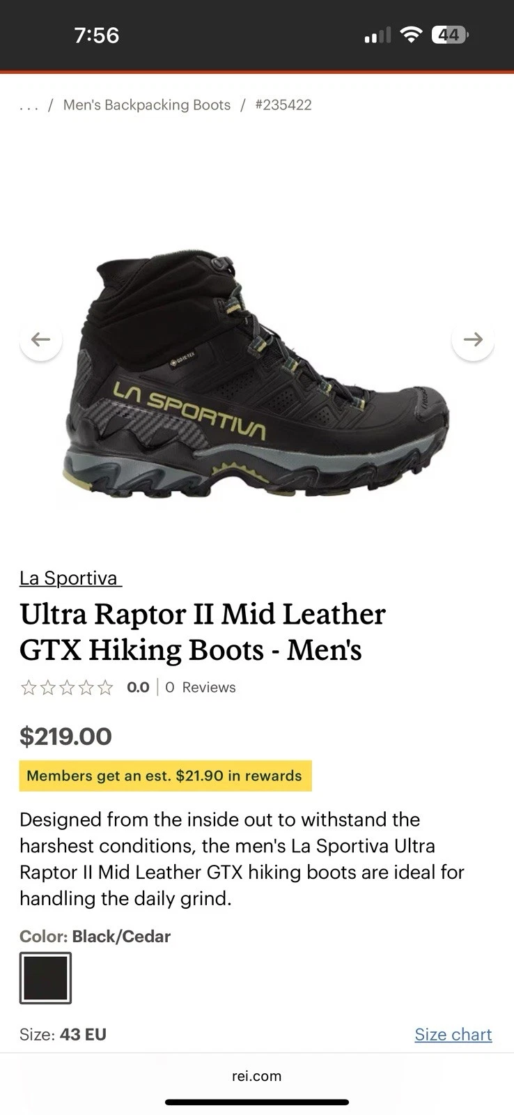 La Sportium Men Hiking Boots Waterproof Size 10 hunting hiking camping outdoor