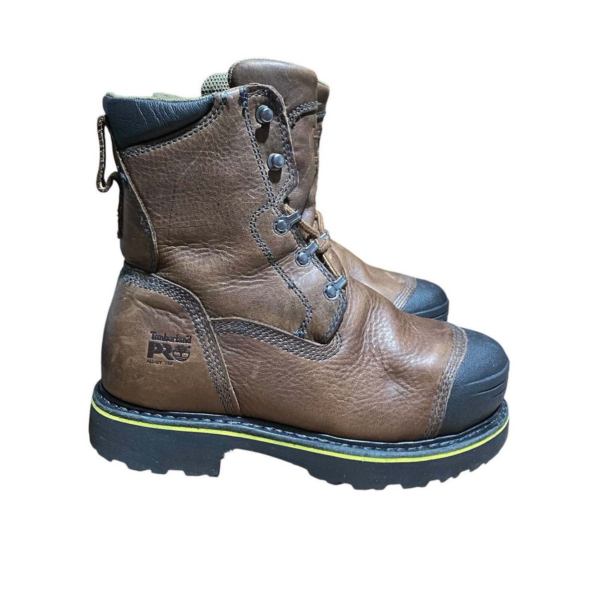 Timberland PRO Work Boots Mens 7 Brown Leather Bannack Alloy  display picture 2