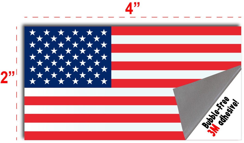 10x American Flag Decal Sticker Car Truck USA Window Bumper Patriotic ...