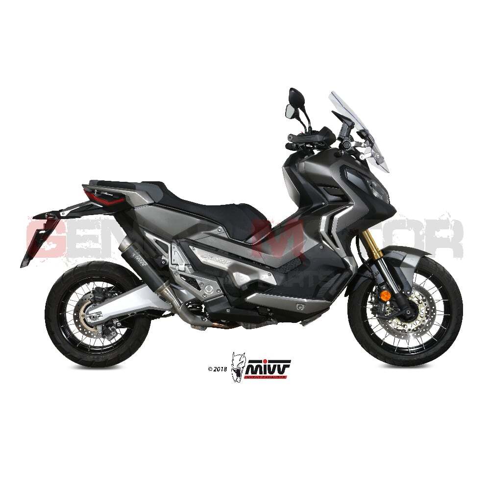 Mivv Exhaust Muffler GP PRO Black Stainless Steel Honda X-Adv 750 2017 > 2023