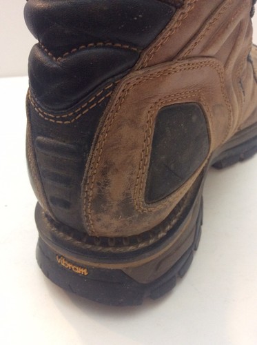 Red Wing Boots Mens 10.5 D Brown W/Vibram Sole Safety Toe Lace Up Stock #2409 - Picture 11 of 12