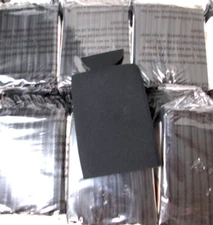 100 BLACK SLIM 12oz Can Coolers Flexible Beverage Koozies Blank Insulator Sleeve