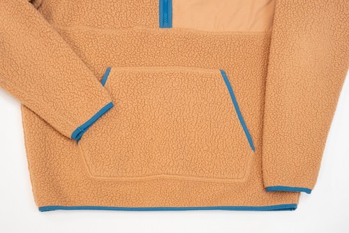 Patagonia Retro Pile Fleece Hoodie Jacket Uomo XL Tan Full Zip Hoodie Caldo - Foto 11 di 13