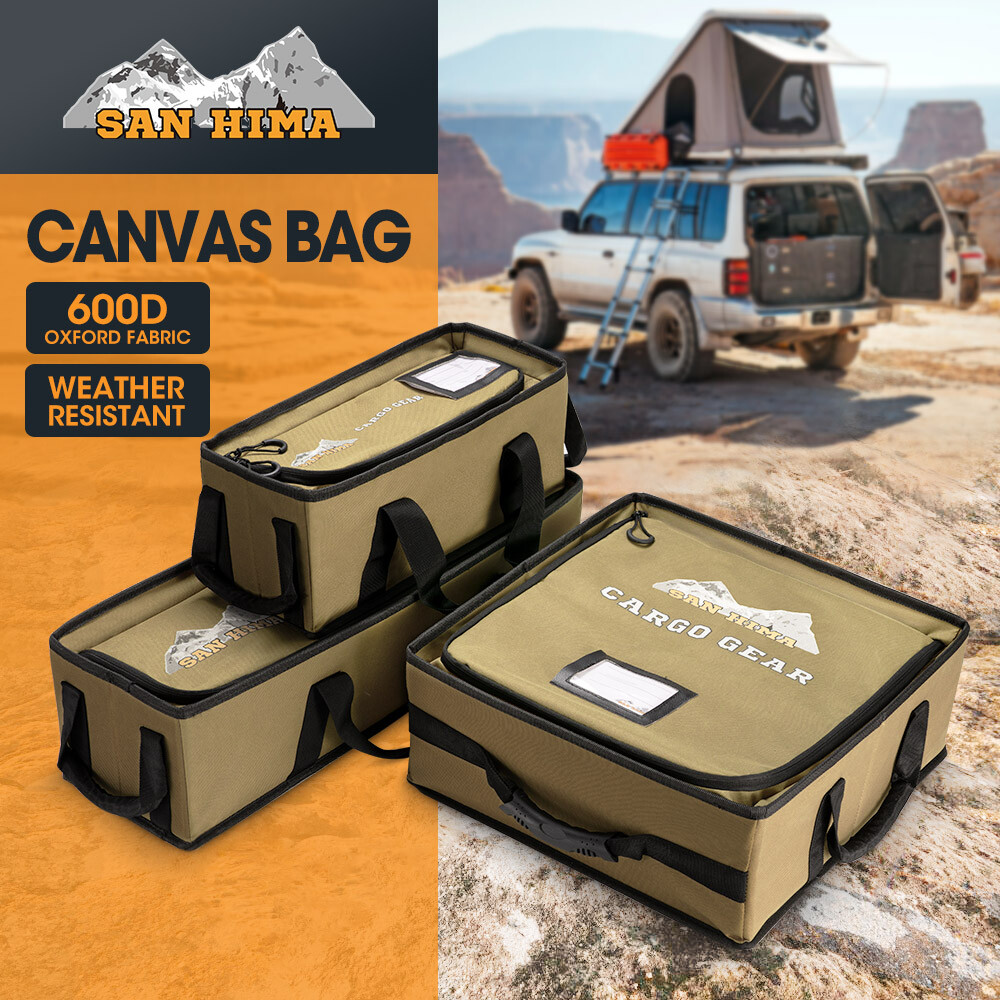San Hima Tough Canvas Bag Camping Storage Bag Weather Resistant 4WD eBay