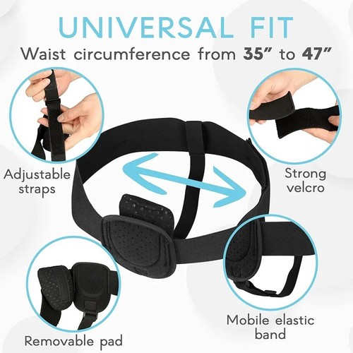 Adamson H2 Hernia Belts for Men - Adjustable Inguinal Hernia Belt Left or Rig... - Picture 5 of 9