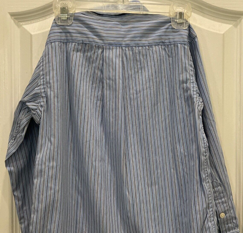 Polo Ralph Lauren Boy's Dress Shirt Size 6 Blue Stripes Long Sleeve 147 - Picture 6 of 7